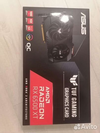 Видеокарта rx 6500xt asus tuf gaming