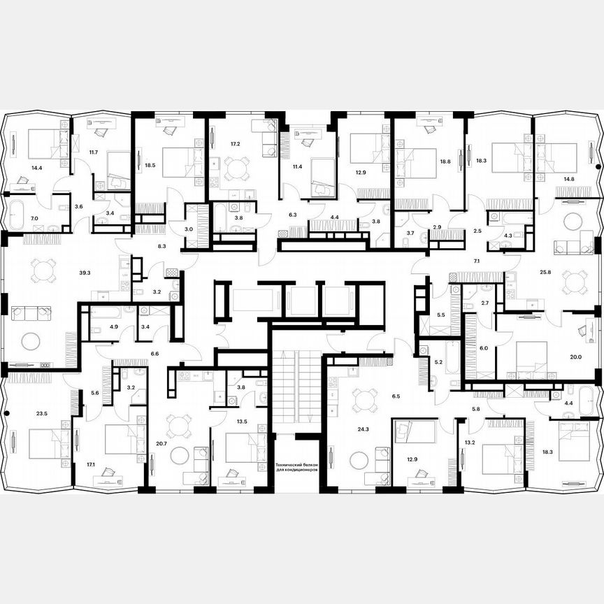 3-к. квартира, 90,6 м², 27/28 эт.