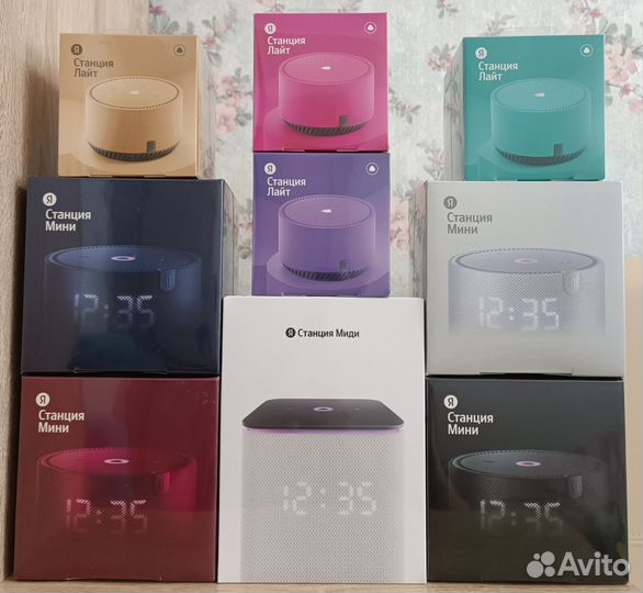 Яндекс станция лайт мини 2 миди с часами новая