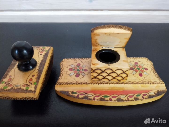 Набор Чернильница + пресс-папье