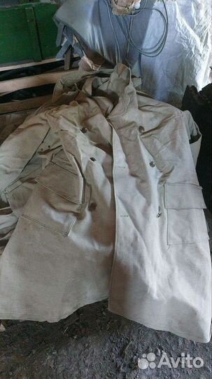 Плащ армейский брезент СССР новый