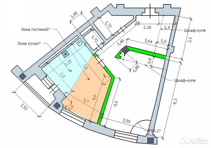Проект перепланировки за день. Эконом. Дизайн
