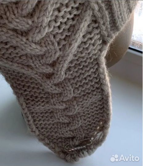 Шапка зимняя на флисе, новая