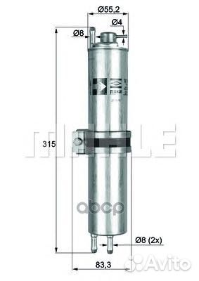 Фильтр топливный KLH12 Mahle/Knecht