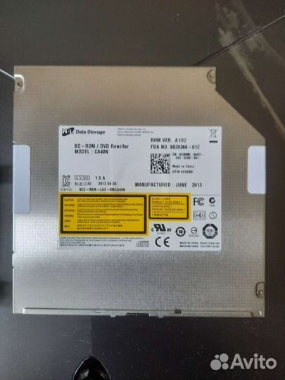 Blu ray, CD/DVD-RW привод для ноутбука LG CA40N