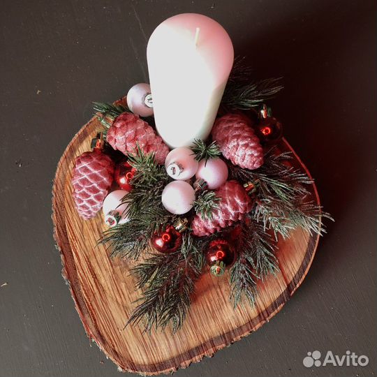 Праздничный декор, новогодняя композиция