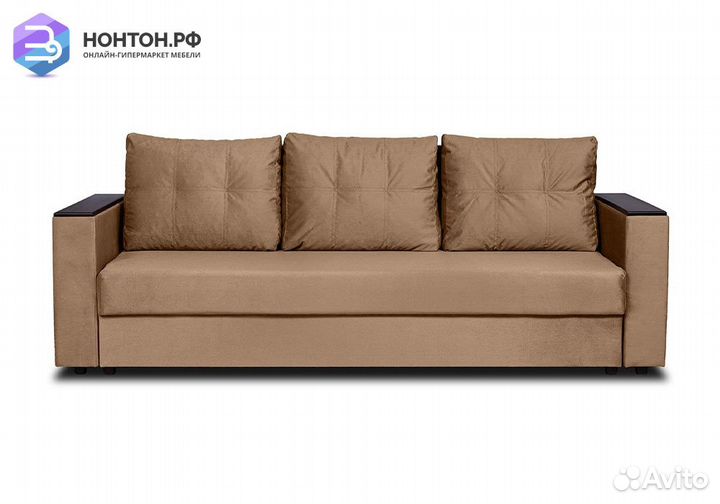 Диван еврокнижка Атланта бежевый