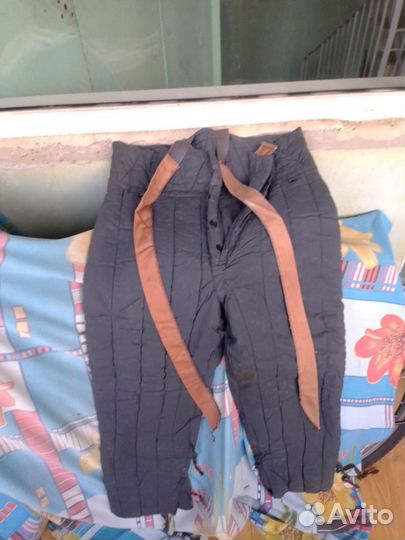 Зимние ватные штаны
