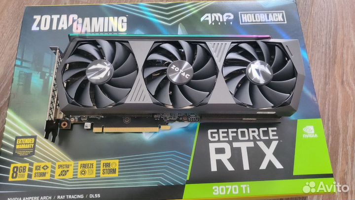 Видеокарта RTX 3070 ti zotac gaming amp holo 8bg