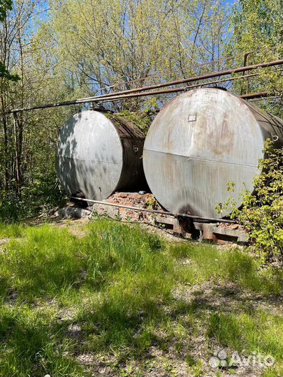 Емкость металлическая 50 кубов, 25 кубов