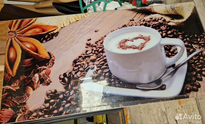 Кухонный фартук из стекла бу