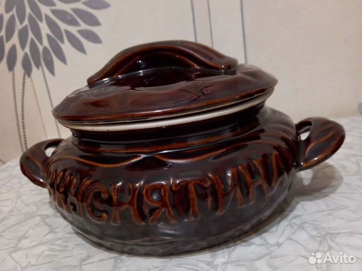 Кастрюля керамическая новая