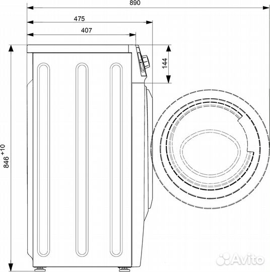 Стиральная машина atlant сма 70У109-00 белый