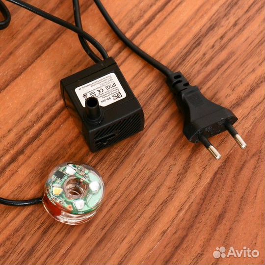 Фонтан 'Дворик. Совушки' 30х20 см (с подсветкой)