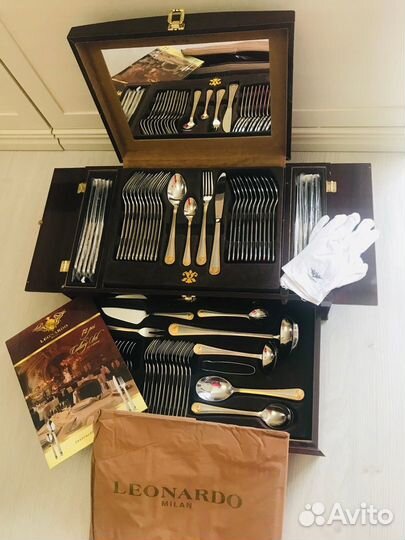 Новый.Набор столовых приборов Lionardo Milan