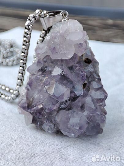 Аметист кулон 29г на цепочке