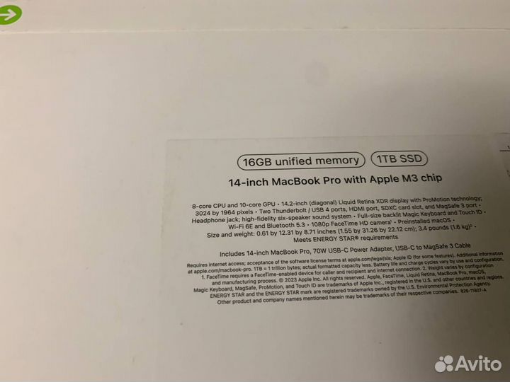 Apple Macbook Air / Pro 13 / 14 / 15 / 16 на M2/M3