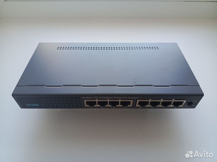 Коммутатор Acorp HU8D; 8-port Hub 10/100Mbps