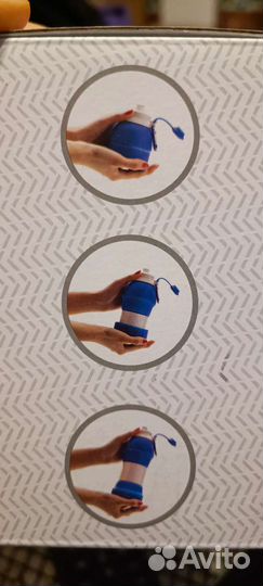 Складная силиконовая бутылка для воды