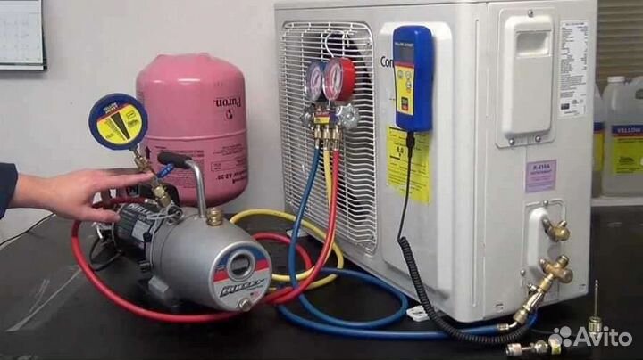 Заправка кондиционеров, обслуживание и ремонт