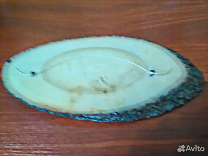 Картина на срезе дерева