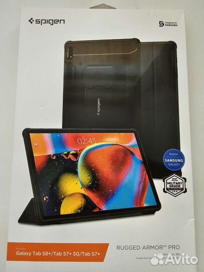 Чехол на Samsung Tab S8 plus Spigen Rugged Armor