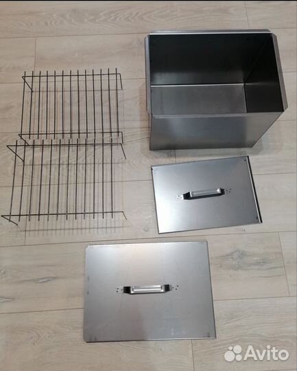 Новая коптильня из нержавейки горячего копчения