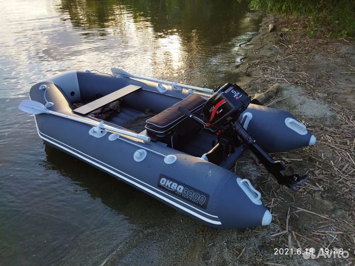 Продам комплект лодка аква 3200 нднд,мотор HDX 5л