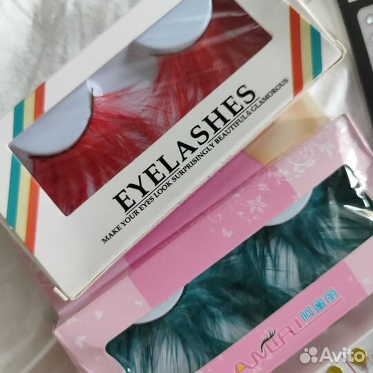 Накладные ресницы, стразы для лица