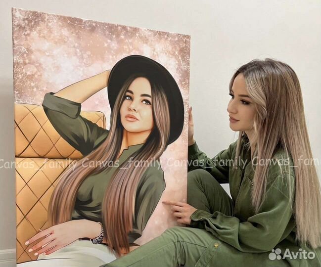 Портрет на холсте