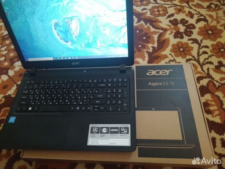 Ноутбук Acer aspire ES 15 состояние нового