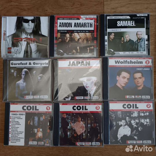 Коллекция рока на CD дисках, новые