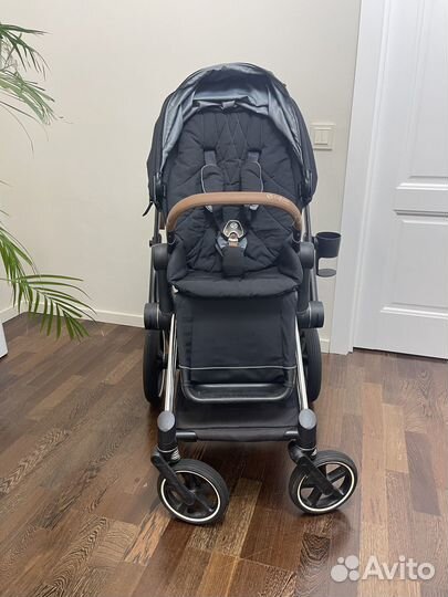 Коляска Cybex priam lll(3) Premium black + Допы
