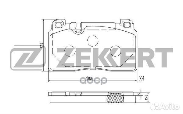 Колодки торм. диск. передн. Audi A6 12- A7 13