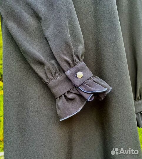 Школьное платье для девочки,форма,синее,сарафан