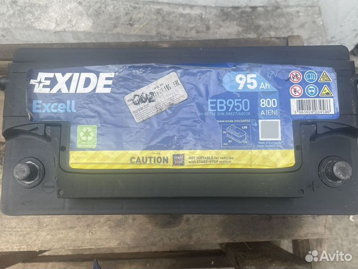 Аккумулятор exide EB 950