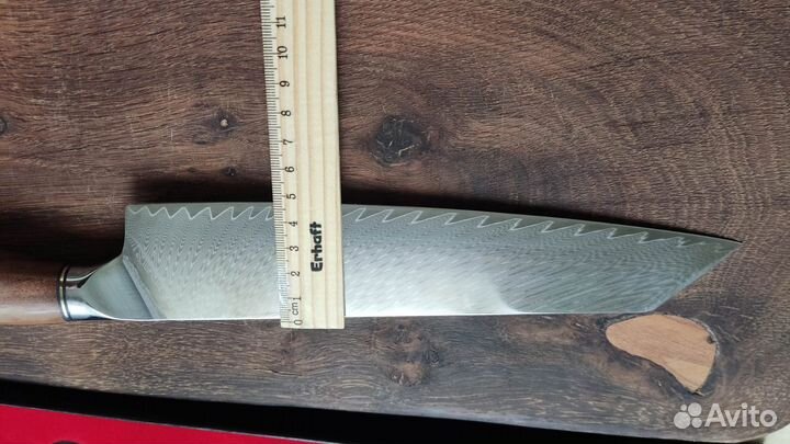 Нож шеф дамасская сталь