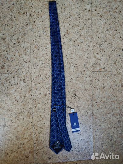 Шелковый галстук Vito Rufolo (Италия), синий горош