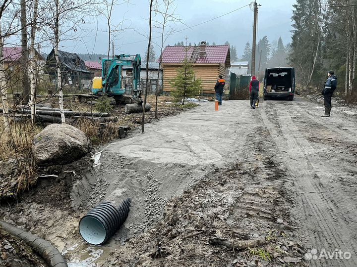 Заезд на участок через канаву под ключ