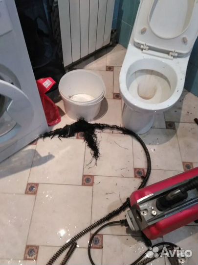 Устранение засоров труб Прочистка канализации 24/7