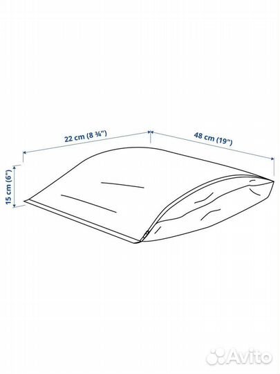 Мешок сумка для обуви IKEA паркла, 48 х 22 см