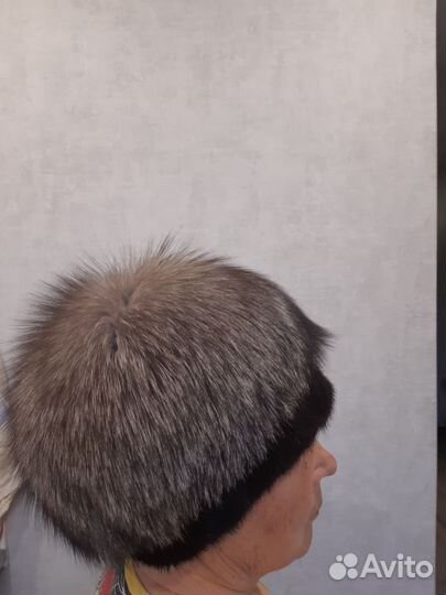 Шапка женская чернобурка