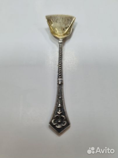 Ложечка, для соли, специй. Серебро 875 проба. Зв