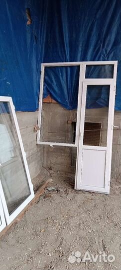 Пластиковые окна и двери бу