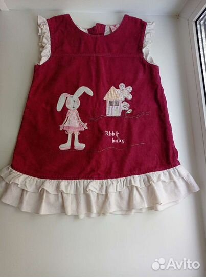 Красивые платья из микровельвета, 98-104