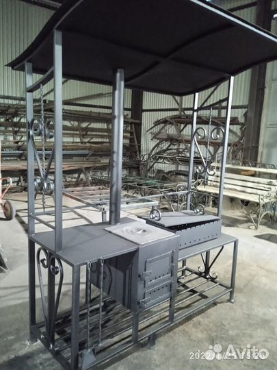 Мангал, казан, печка, коптилка