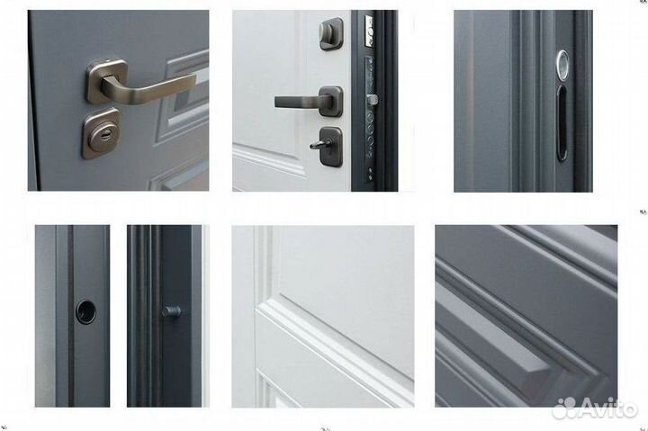 Дверь входная серая металлическая Барселона