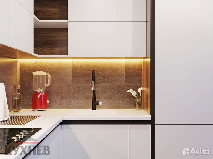 Кухонный гарнитур / Кухня без ручек