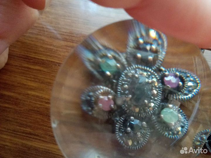 Серьги серебро ретро