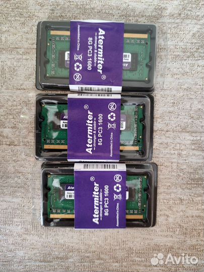 Оперативная память pc3 1600 для ноутбука 8gb